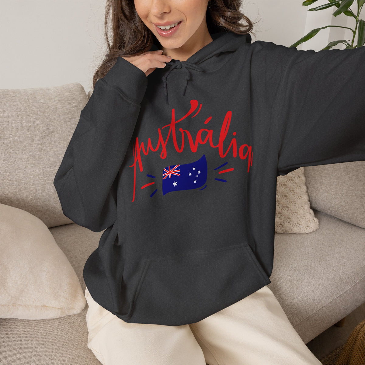 AUSTRALIA FLAG Hoodie Premium Design SKIALFA Unisex