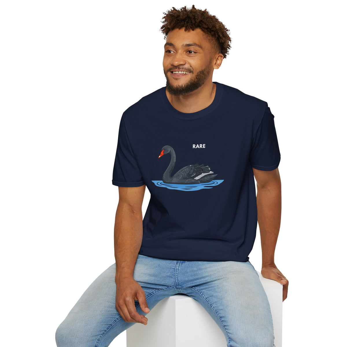 RARE Black Swan T-Shirt Premium Design SKIALFA Unisex