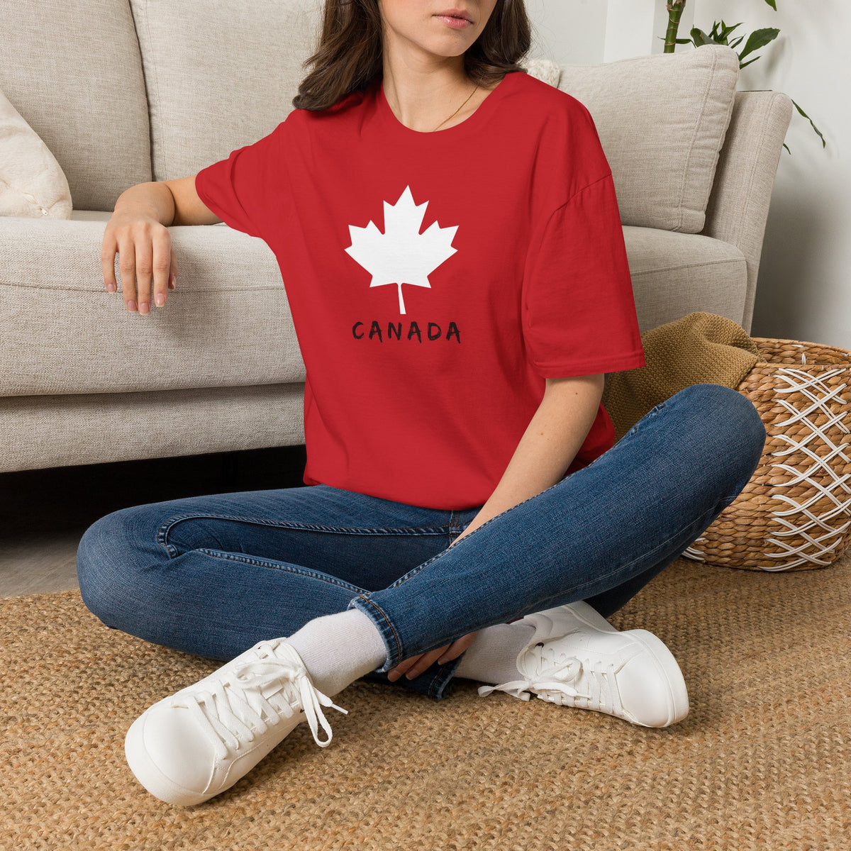 CANADA Leaf T-Shirt Premium Design SKIALFA Unisex