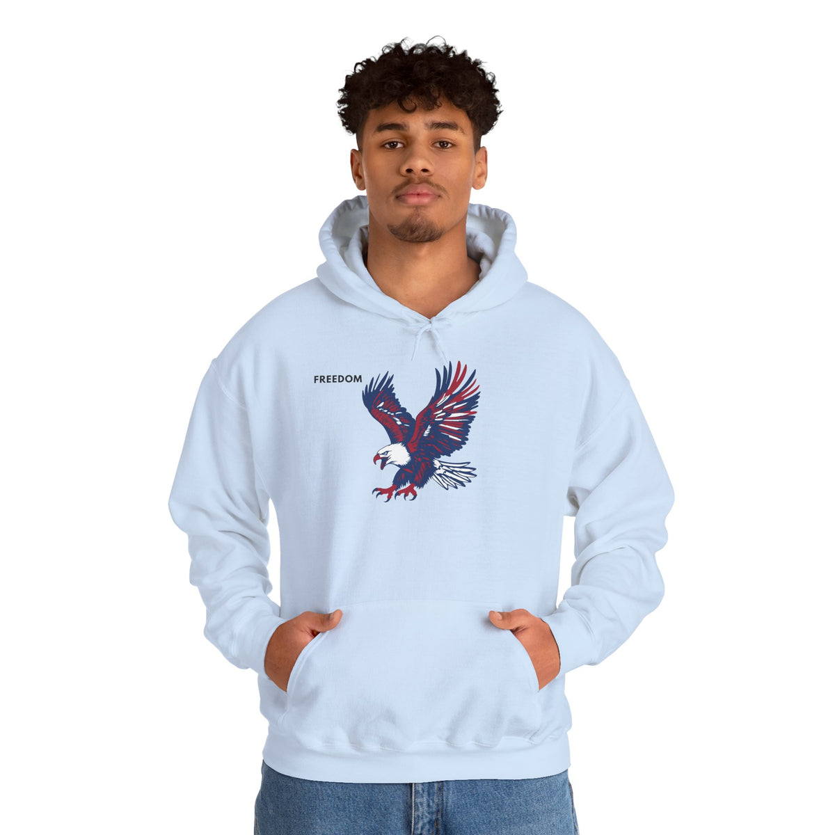 FREEDOM Eagle Hoodie Premium Design SKIALFA Unisex