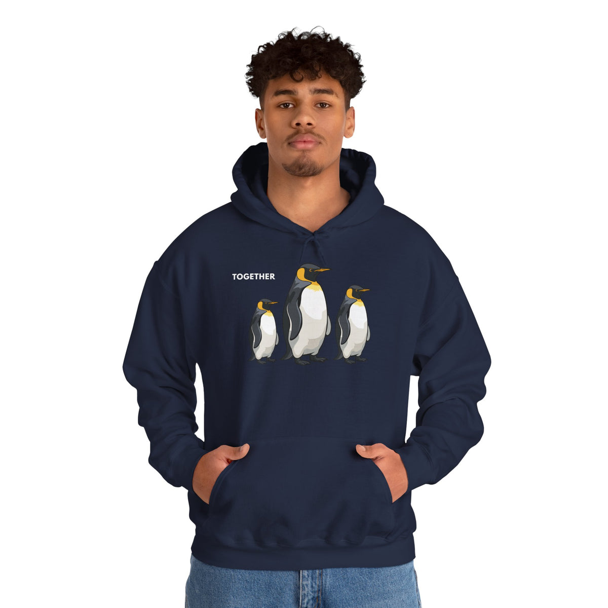 TOGETHER Penguin Hoodie Premium Design SKIALFA Unisex