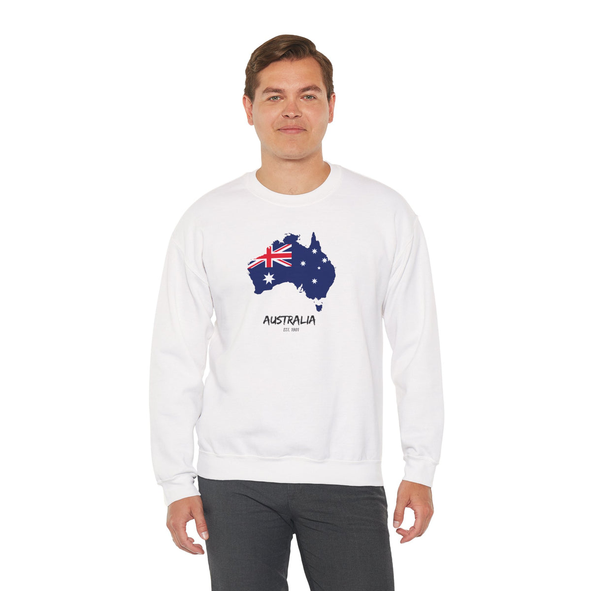 Australia Map Flag Sweatshirt Premium Design SKIALFA Unisex