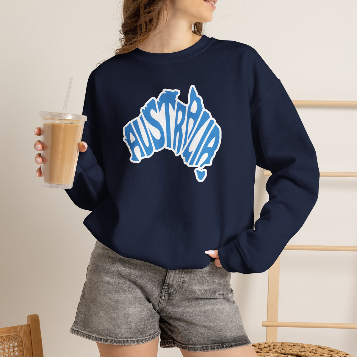 Australia Graphic Sweatshirt Premium Design SKIALFA Unisex