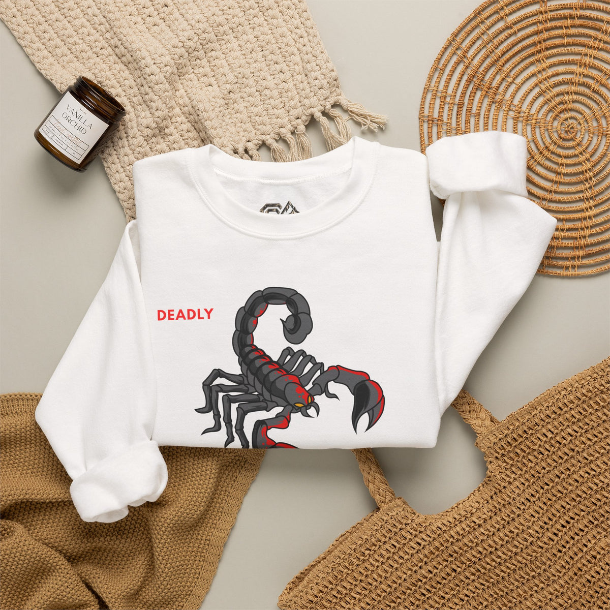 DEADLY Scorpion Sweatshirt Premium Design SKIALFA Unisex