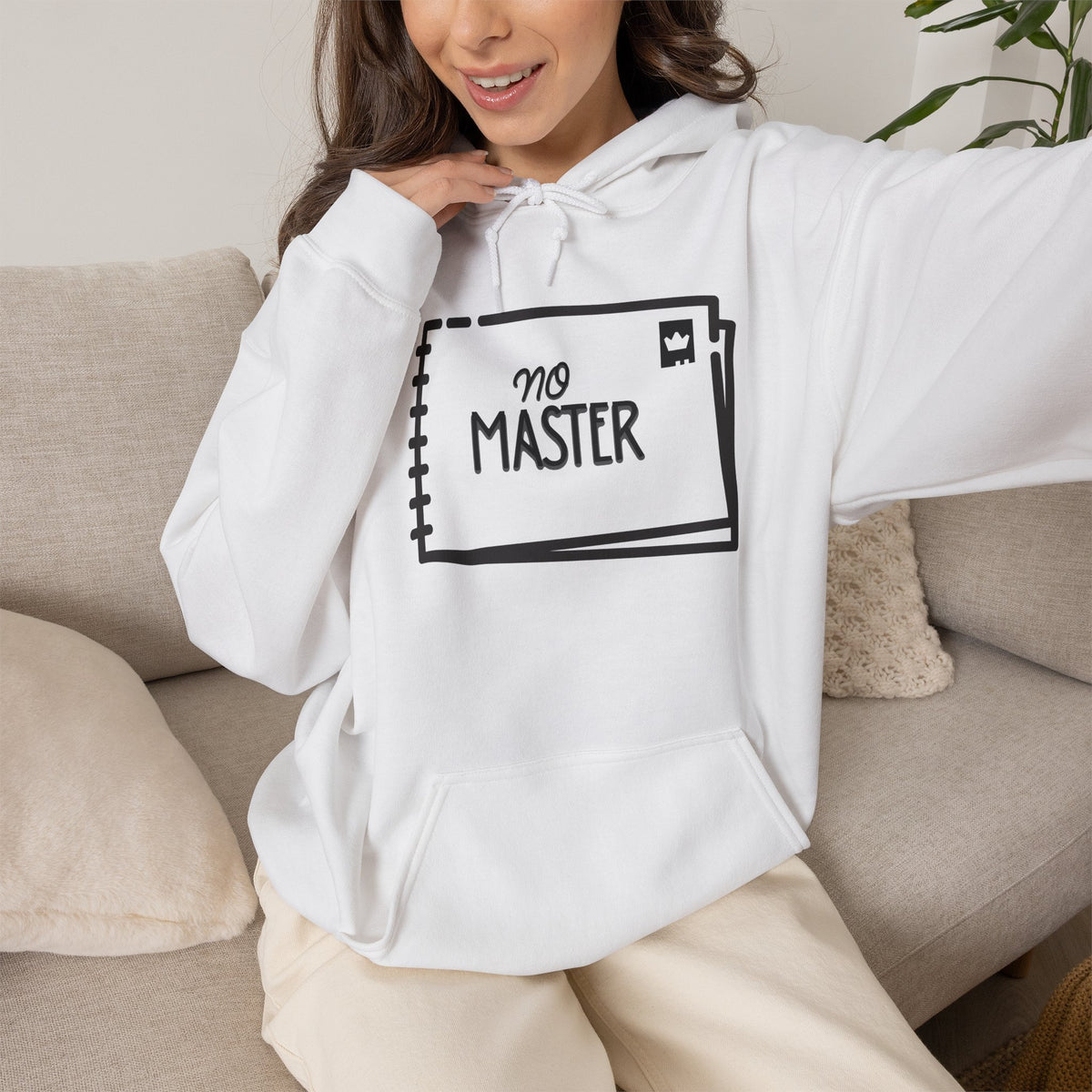 NO MASTER Hoodie Premium Design SKIALFA Unisex