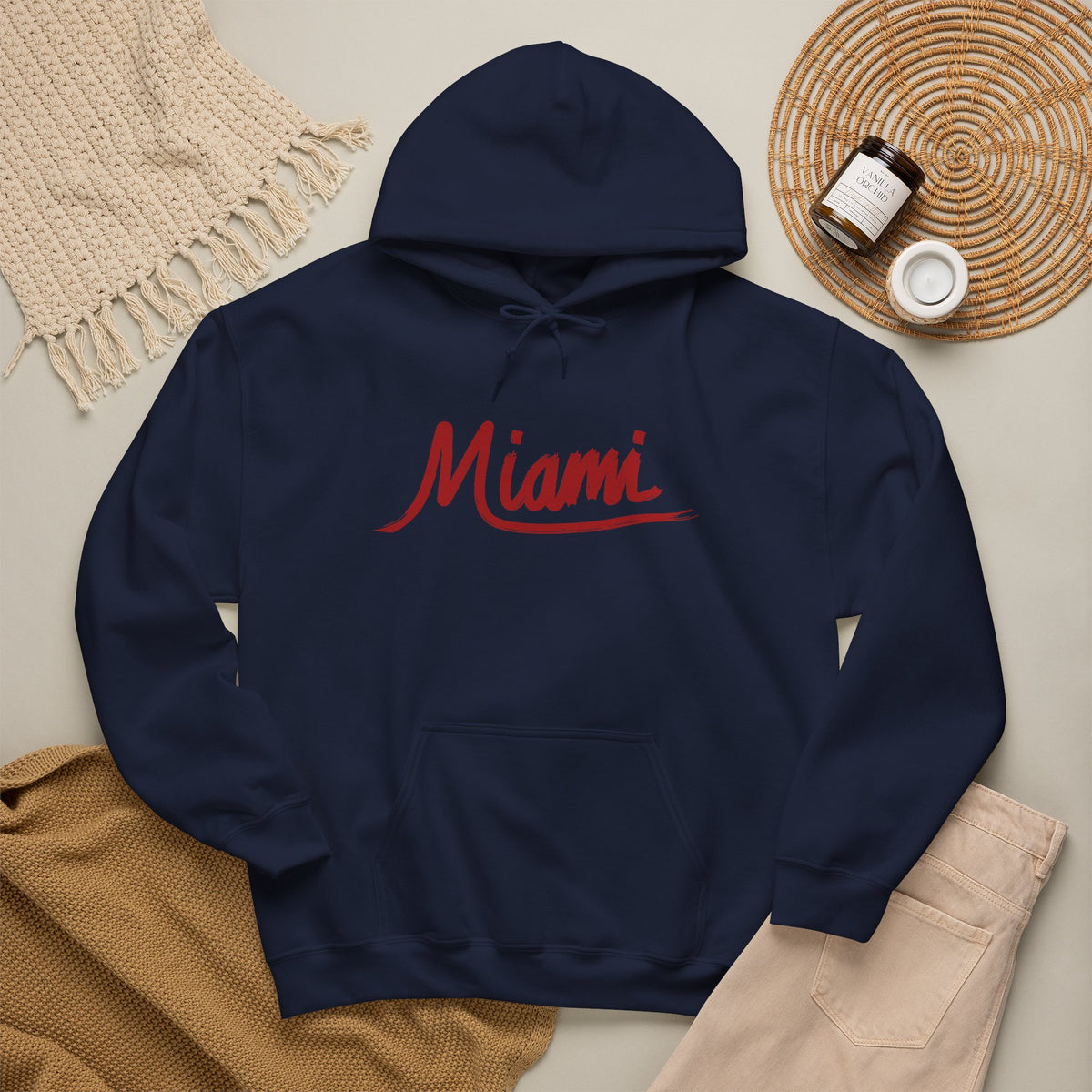 Miami Hoodie Premium Design SKIALFA Unisex