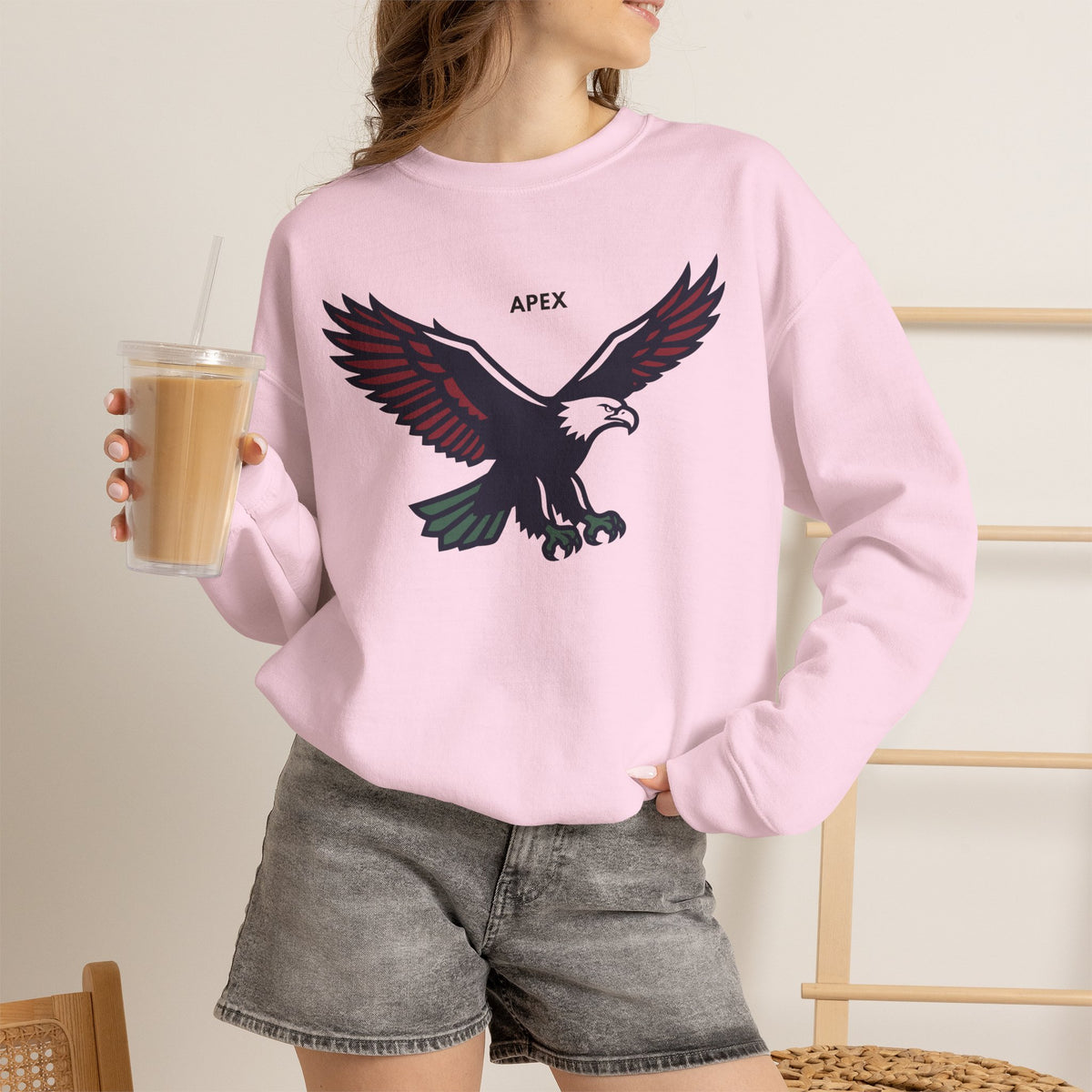 APEX Eagle Sweatshirt Premium Design SKIALFA Unisex