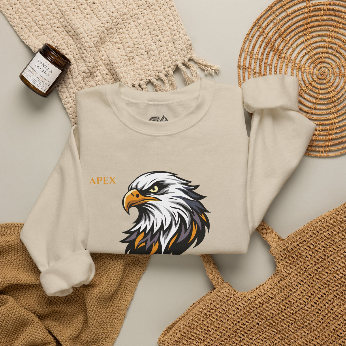 APEX Eagle Sweatshirt Premium Design SKIALFA Unisex
