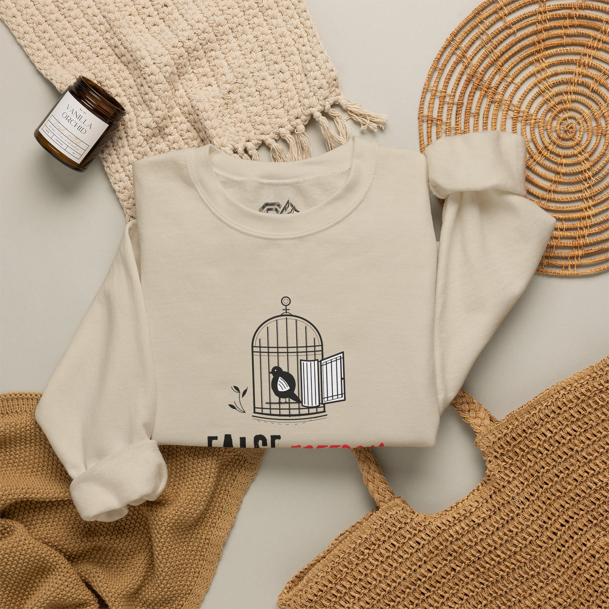 FALSE FREEDOM Sweatshirt Premium Design SKIALFA Unisex