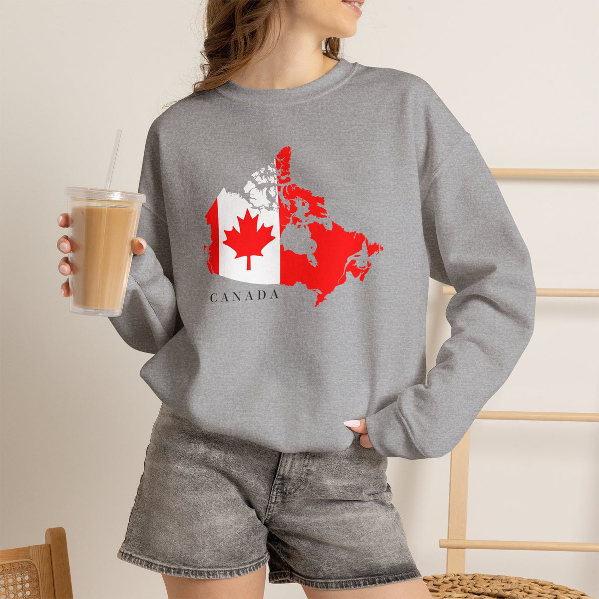 Canada Maple Sweatshirt Premium Design SKIALFA Unisex