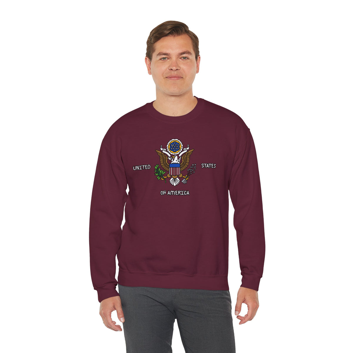 United States Sweatshirt Premium Design SKIALFA Unisex