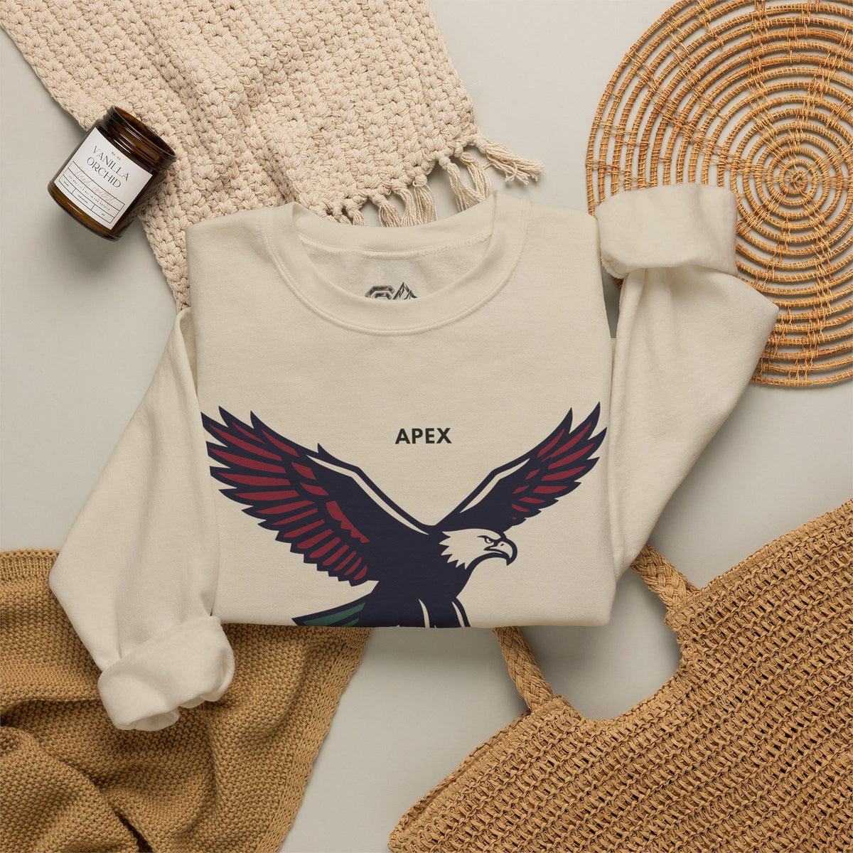 APEX Eagle Sweatshirt Premium Design SKIALFA Unisex