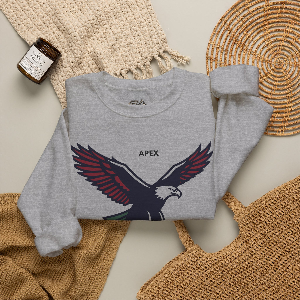 APEX Eagle Sweatshirt Premium Design SKIALFA Unisex