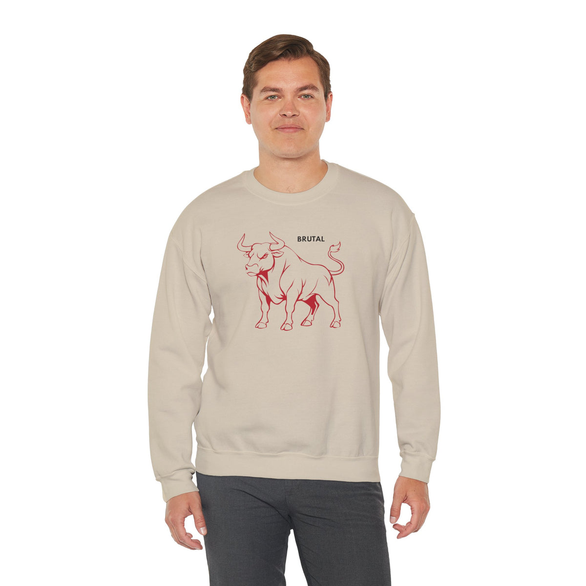 BRUTAL Bull Sweatshirt Premium Design SKIALFA Unisex