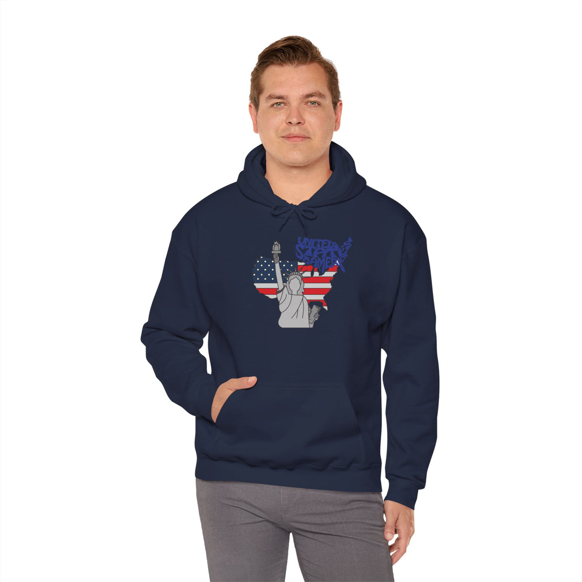 USA Flag Hoodie Premium Design SKIALFA Unisex