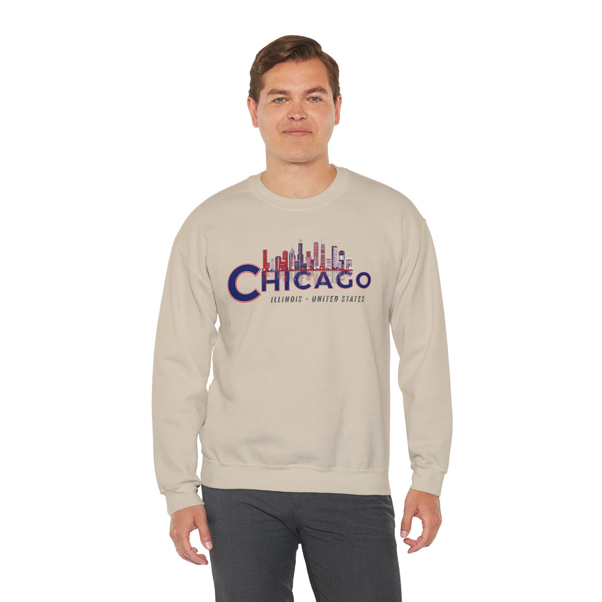 Chicago Sweatshirt Premium Design SKIALFA Unisex
