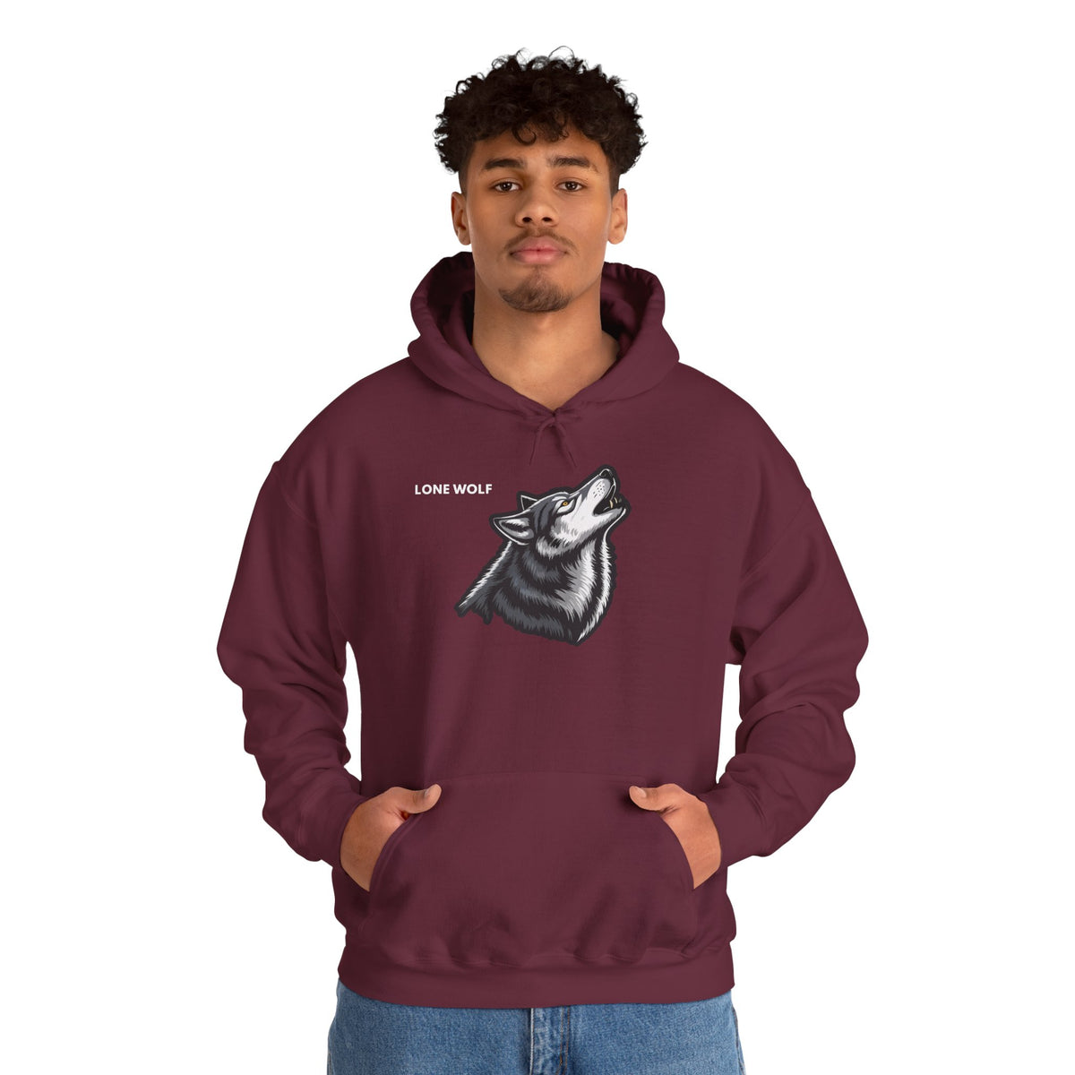 LONE WOLF Hoodie Premium Design SKIALFA Unisex