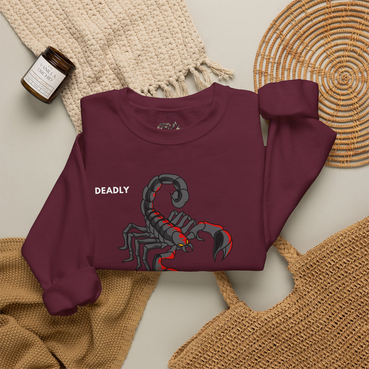 DEADLY Scorpion Sweatshirt Premium Design SKIALFA Unisex