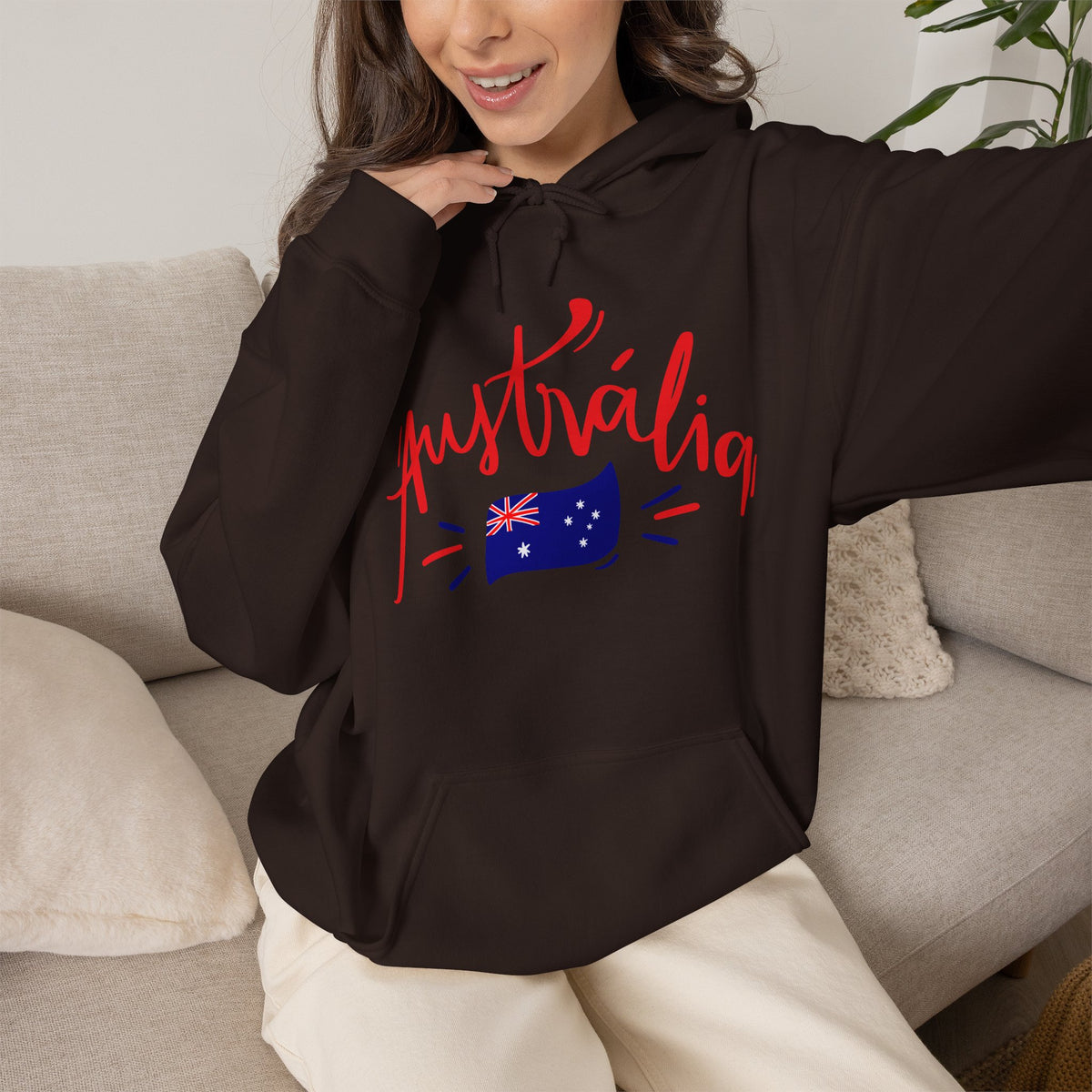 AUSTRALIA FLAG Hoodie Premium Design SKIALFA Unisex