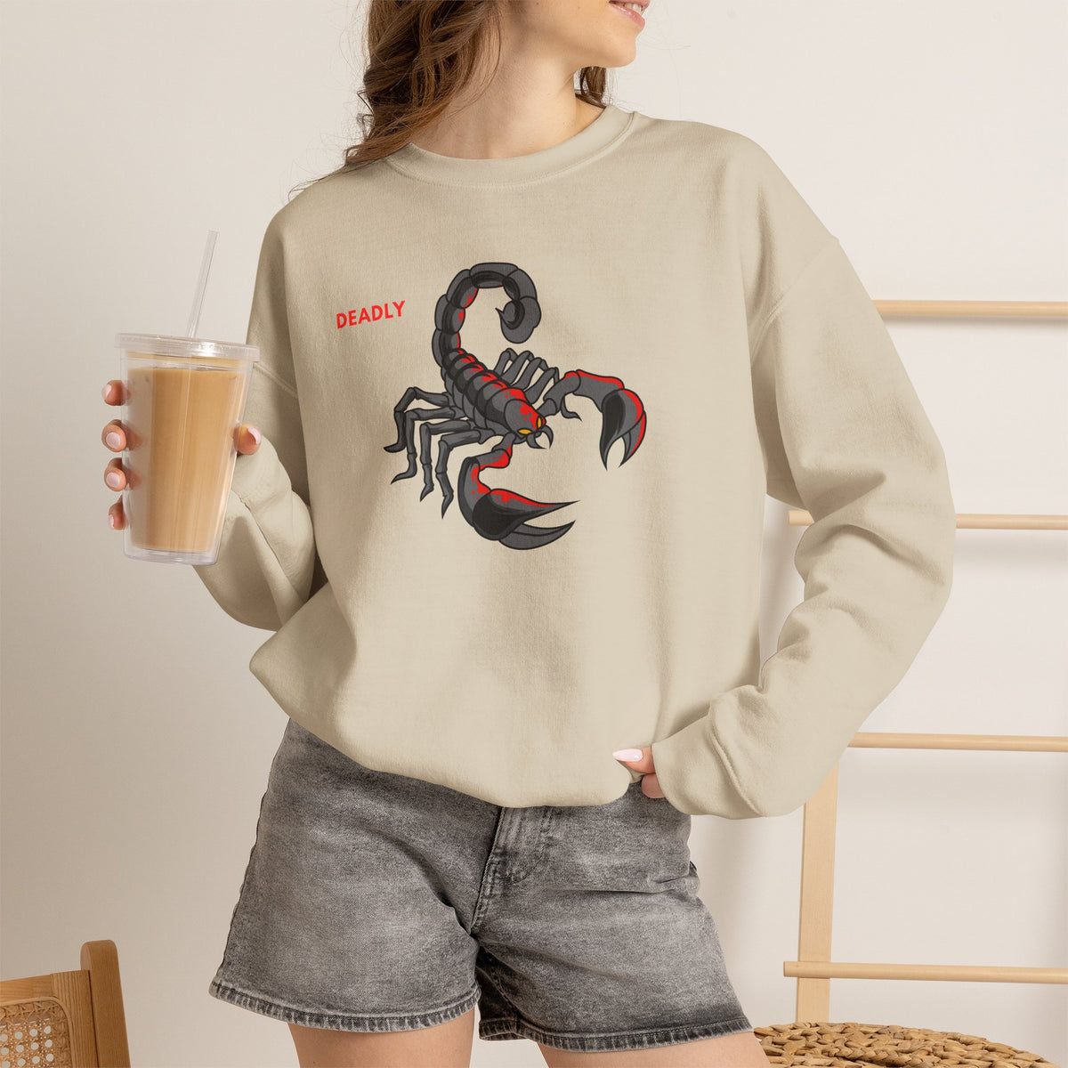 DEADLY Scorpion Sweatshirt Premium Design SKIALFA Unisex