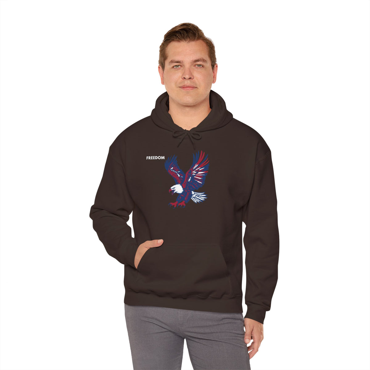 FREEDOM Eagle Hoodie Premium Design SKIALFA Unisex