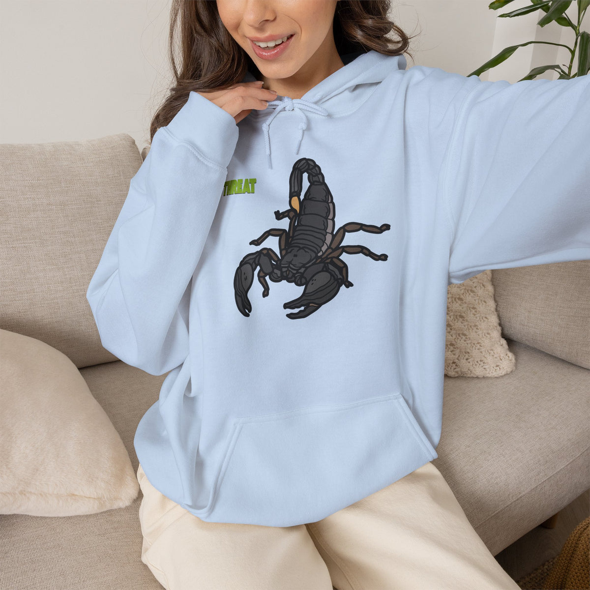 THREAT Scorpion Hoodie Premium Design SKIALFA Unisex