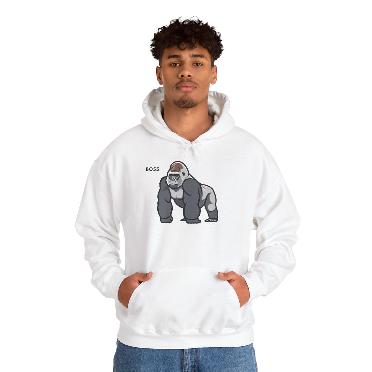 BOSS Gorilla Hoodie Premium Design SKIALFA Unisex