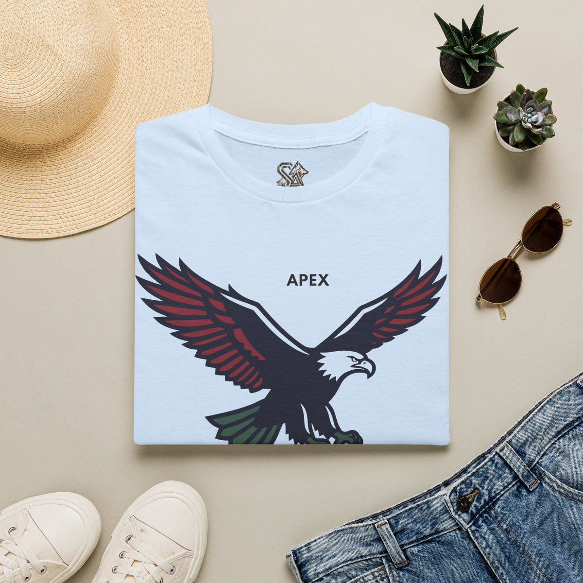 APEX Eagle T-Shirt Premium Design SKIALFA Unisex
