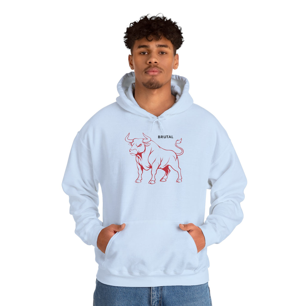 BRUTAL Bull Hoodie Premium Design SKIALFA Unisex