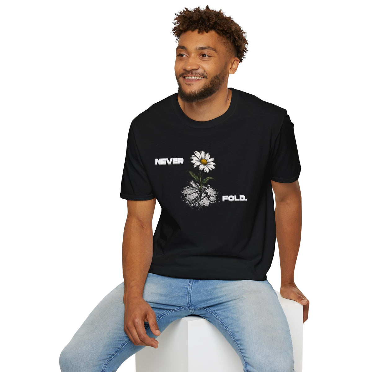 NEVER FOLD T-Shirt Premium Design SKIALFA Unisex