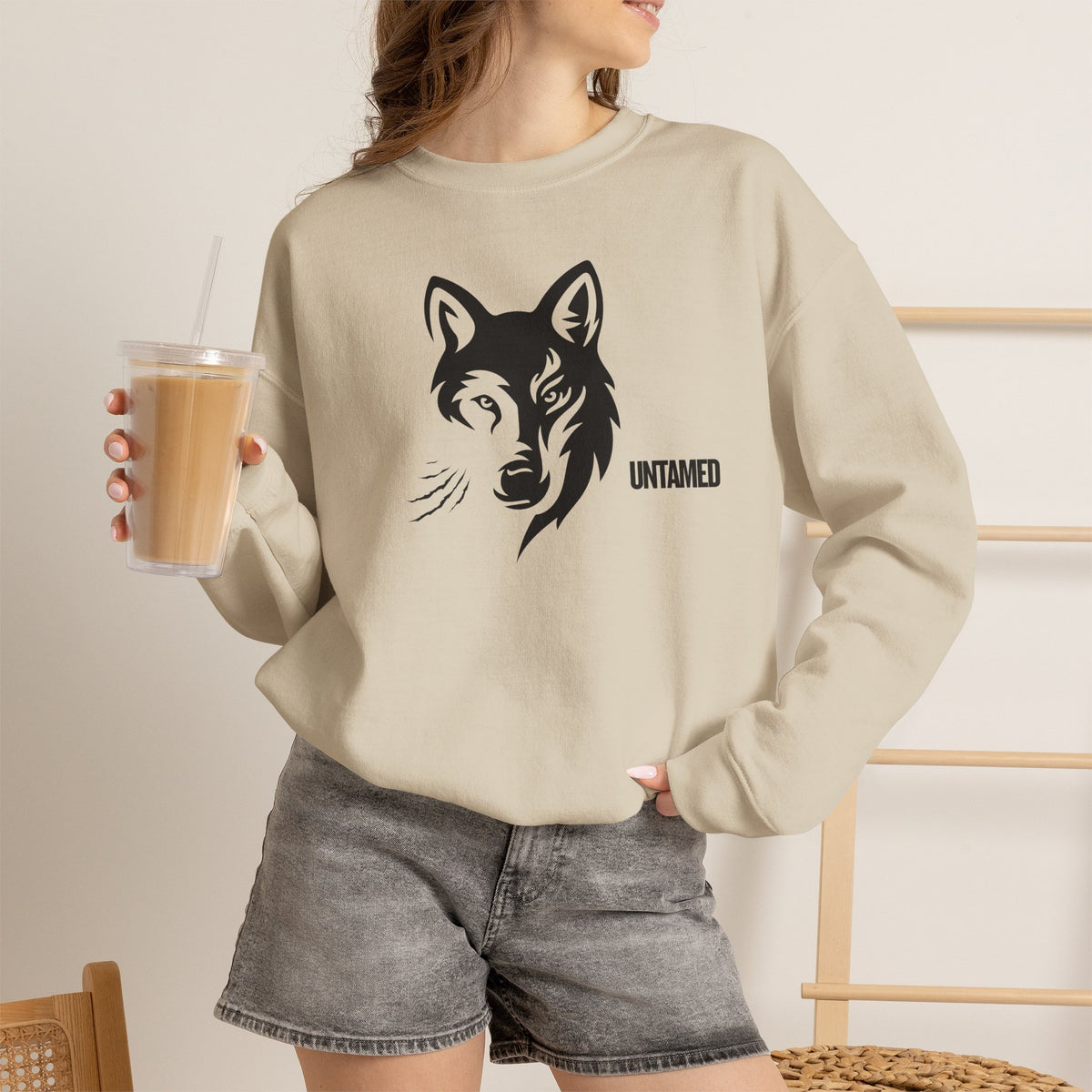 UNTAMED Sweatshirt Premium Design SKIALFA Unisex