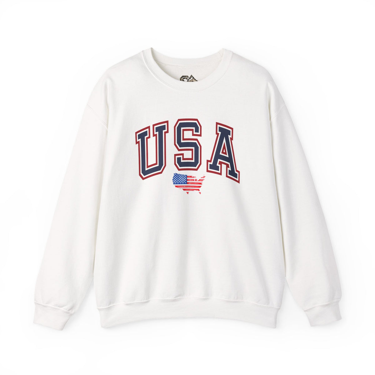 USA Flag Sweatshirt Premium Design SKIALFA Unisex
