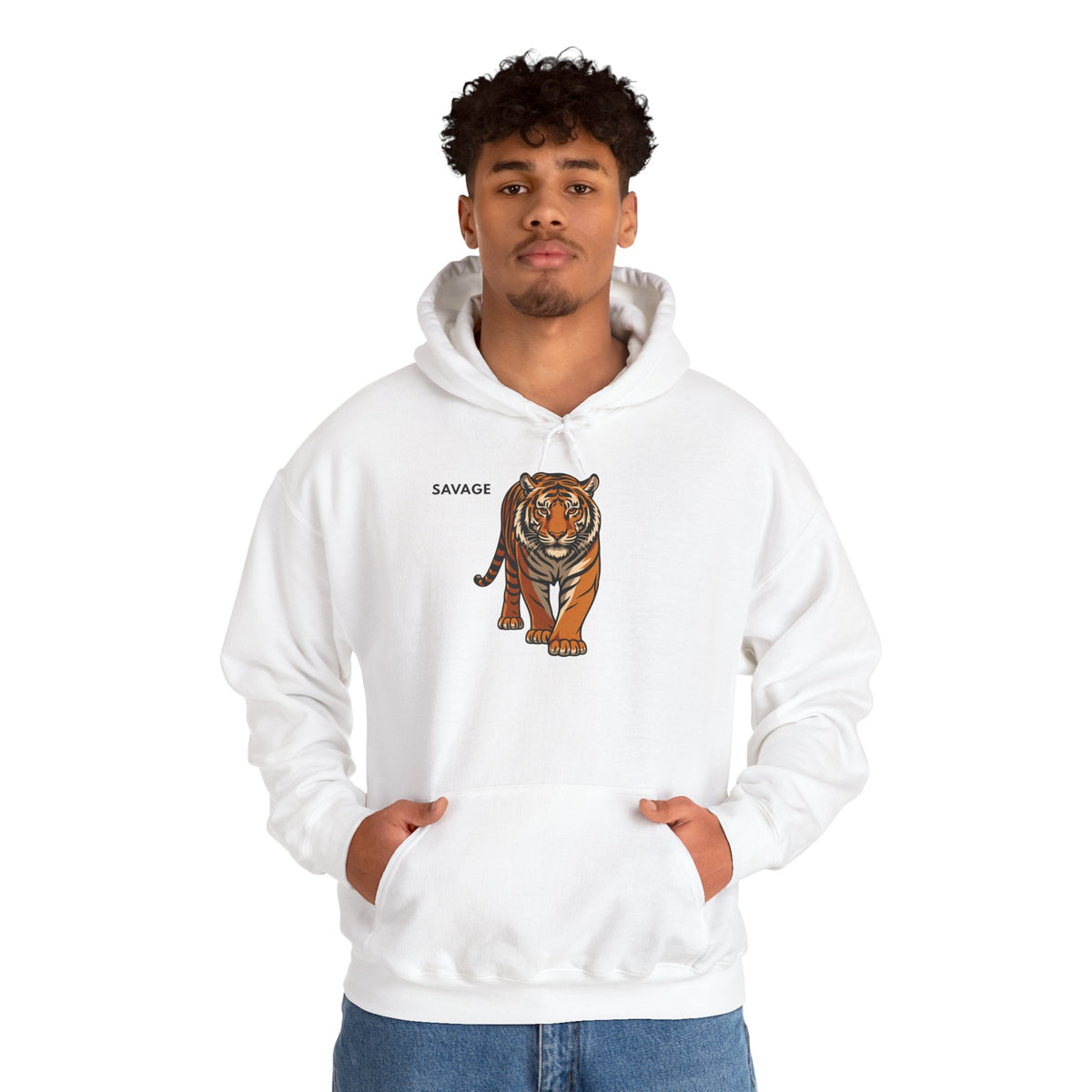 SAVAGE Tiger Hoodie Premium Design SKIALFA Unisex