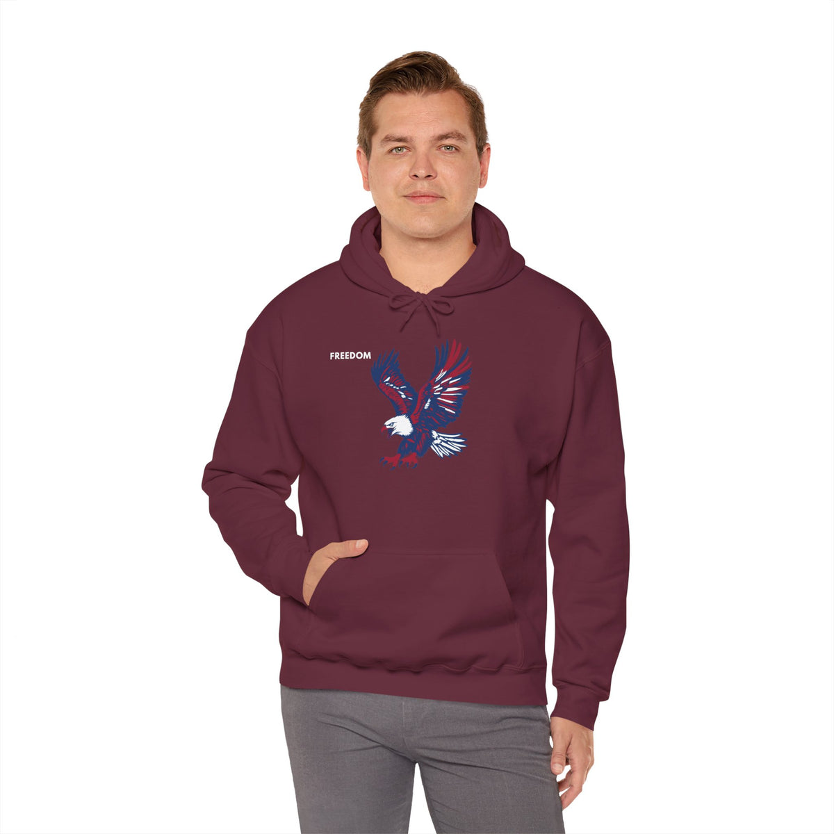 FREEDOM Eagle Hoodie Premium Design SKIALFA Unisex