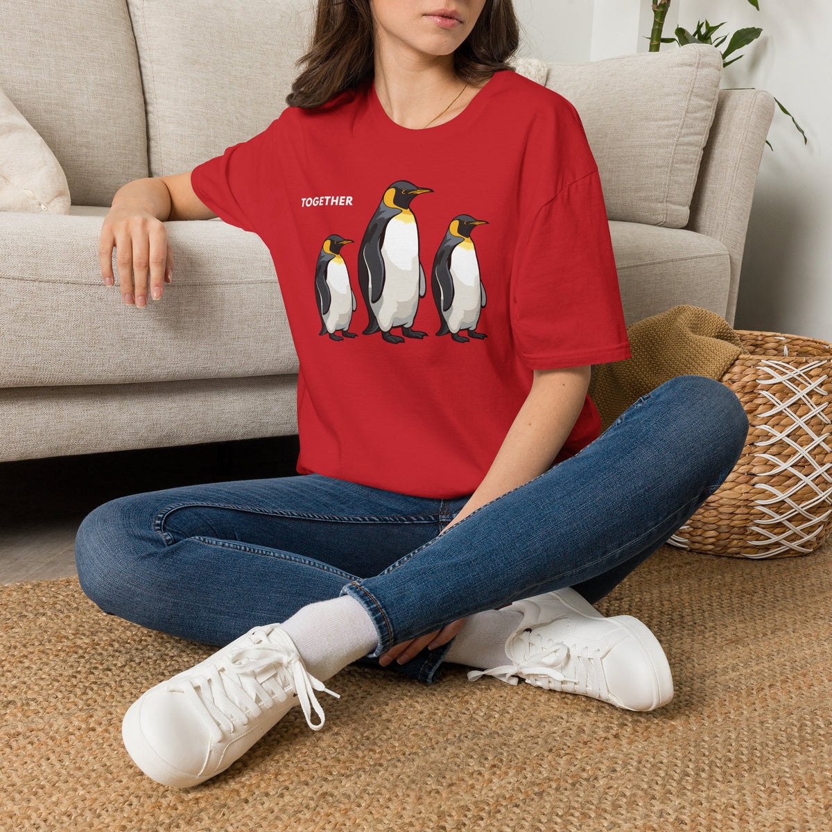 TOGETHER Penguin T-Shirt Premium Design Unisex