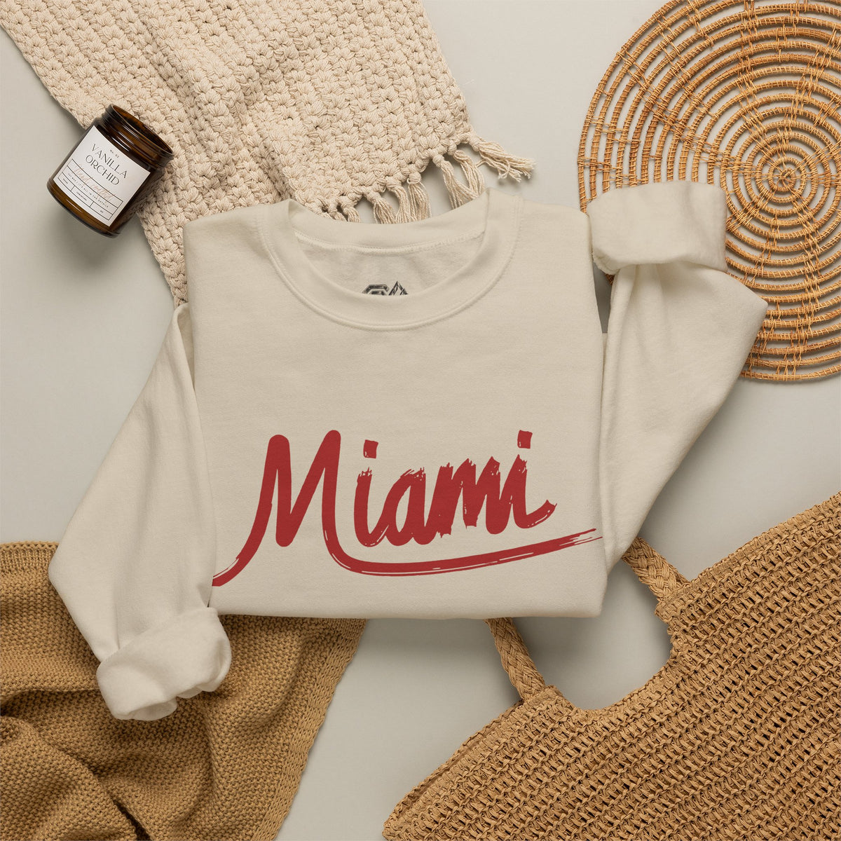 Miami Sweatshirt Premium Design SKIALFA Unisex