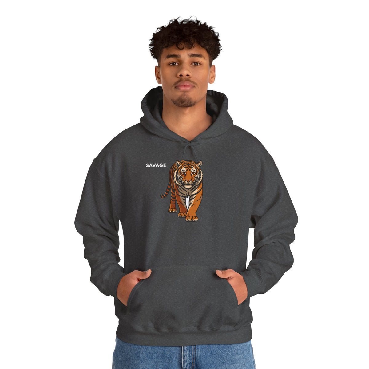 SAVAGE Tiger Hoodie Premium Design SKIALFA Unisex