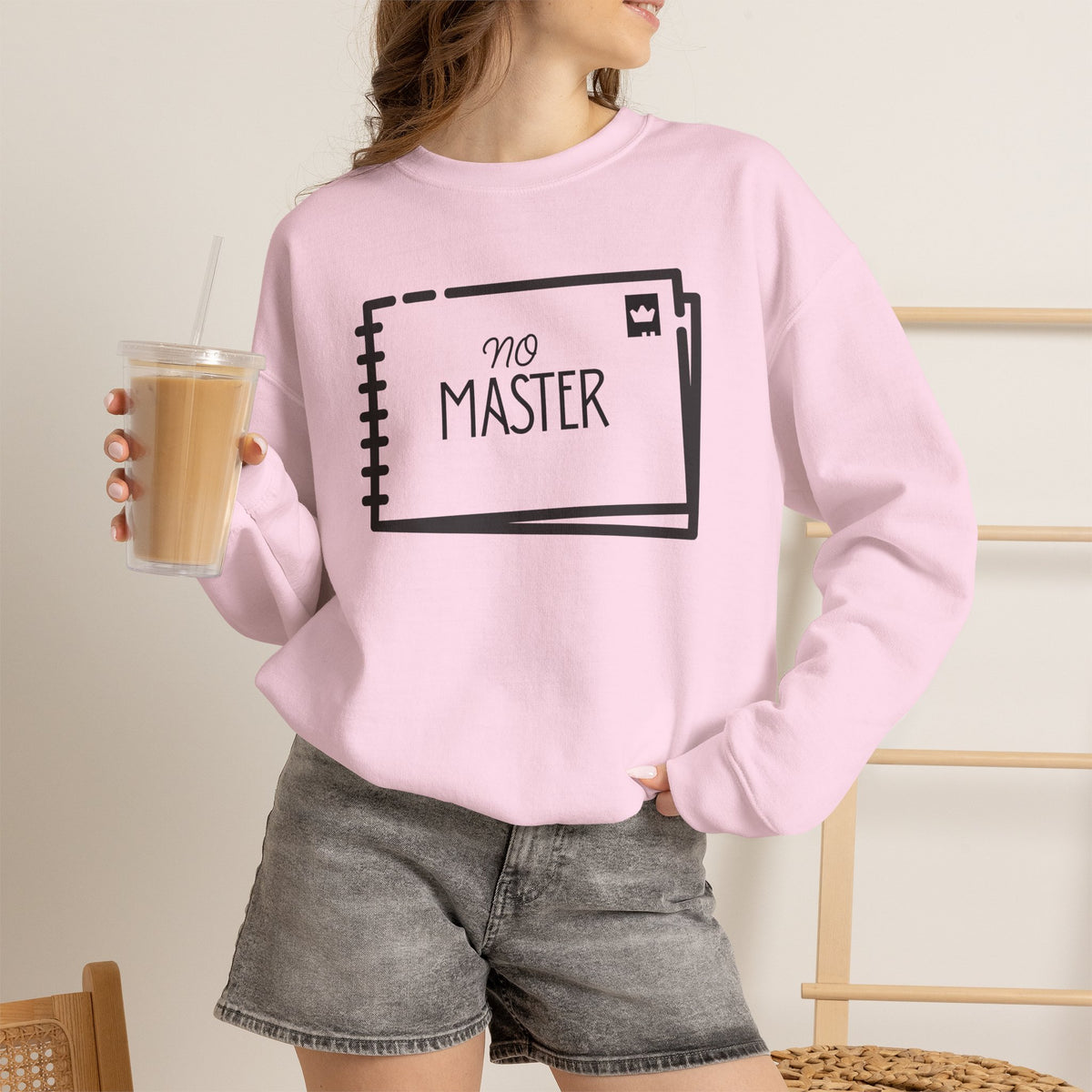 NO MASTER Sweatshirt Premium Design SKIALFA Unisex