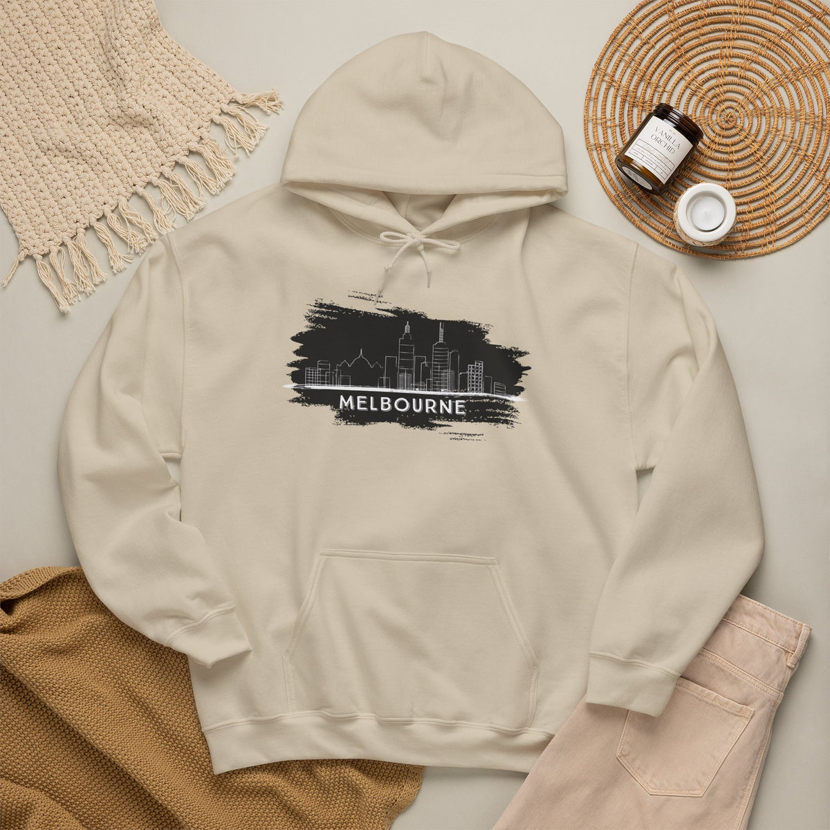 MELBOURNE Hoodie Premium Design SKIALFA Unisex