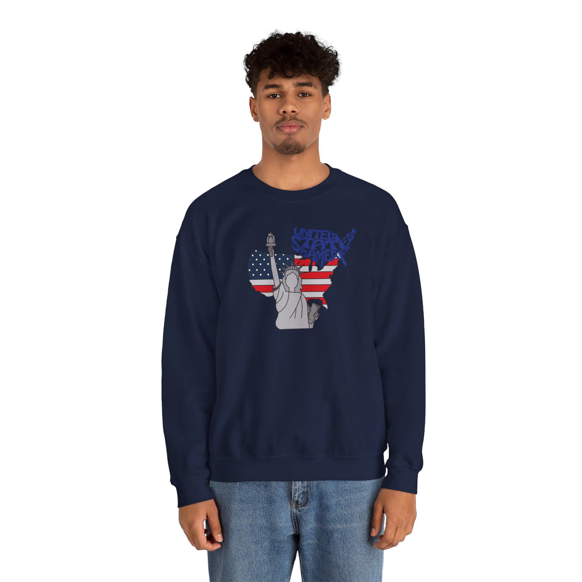 United States of America Sweatshirt Premium Design SKIALFA Unisex