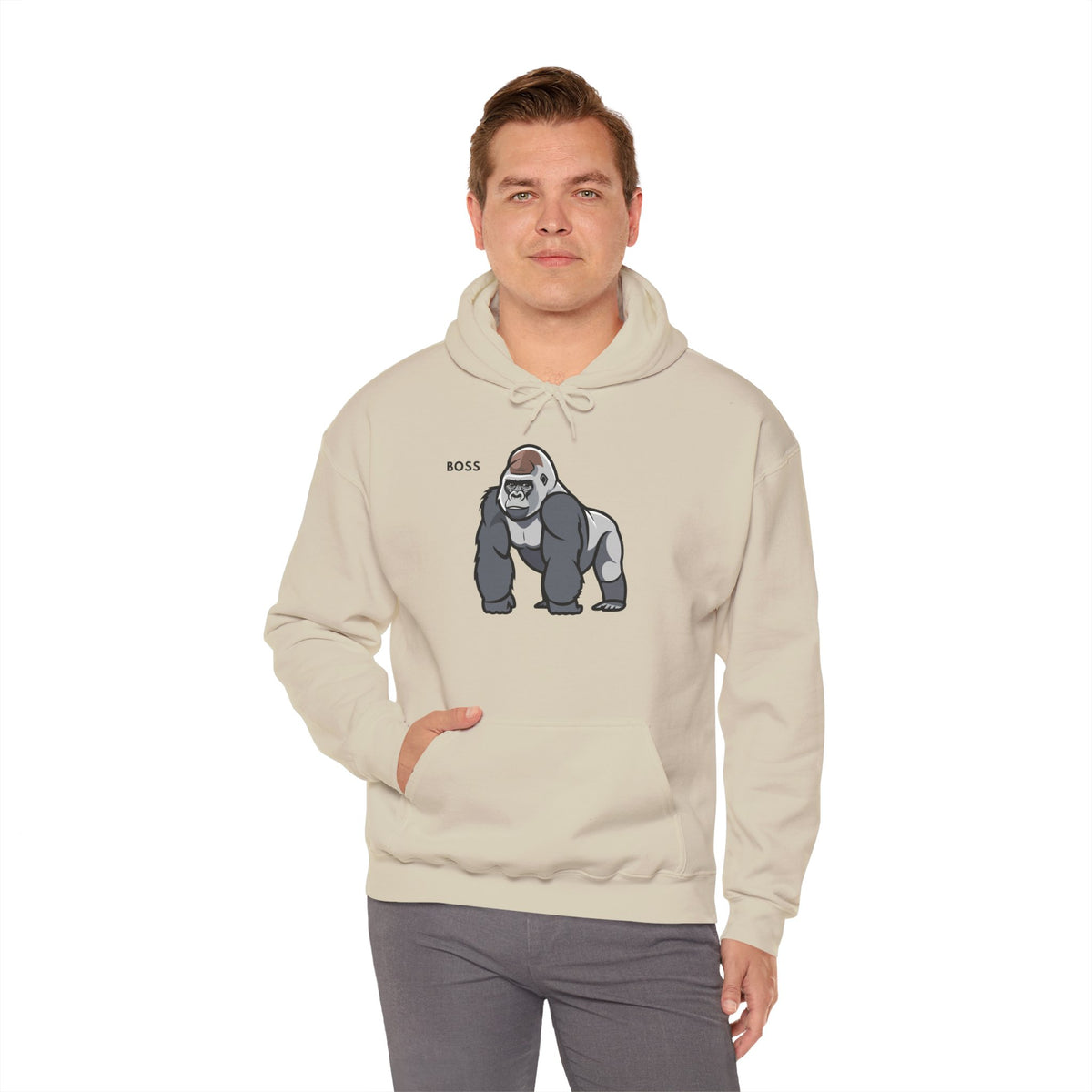BOSS Gorilla Hoodie Premium Design SKIALFA Unisex