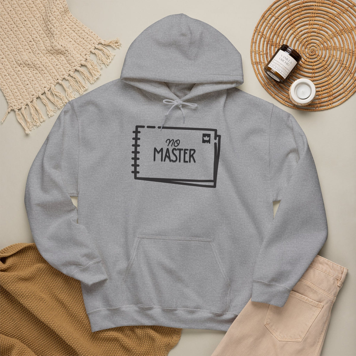 NO MASTER Hoodie Premium Design SKIALFA Unisex
