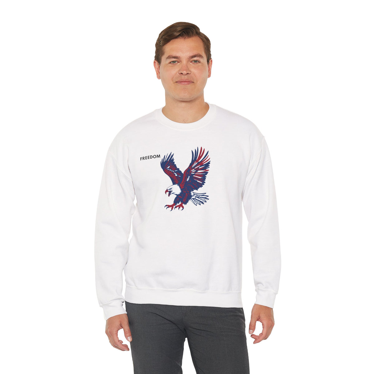FREEDOM Eagle Sweatshirt Premium Design SKIALFA Unisex