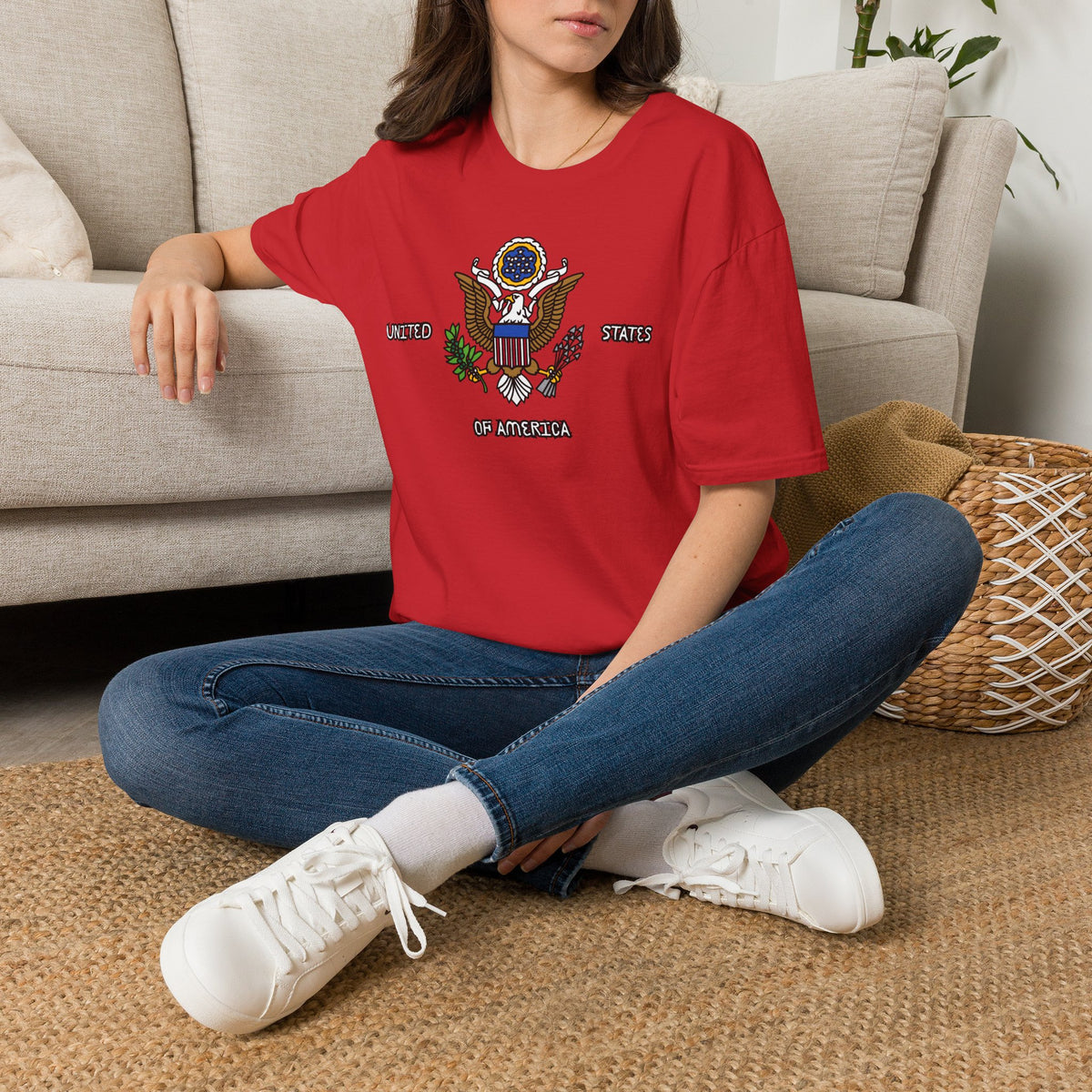 United States Of America T-Shirt Premium Design SKIALFA Unisex