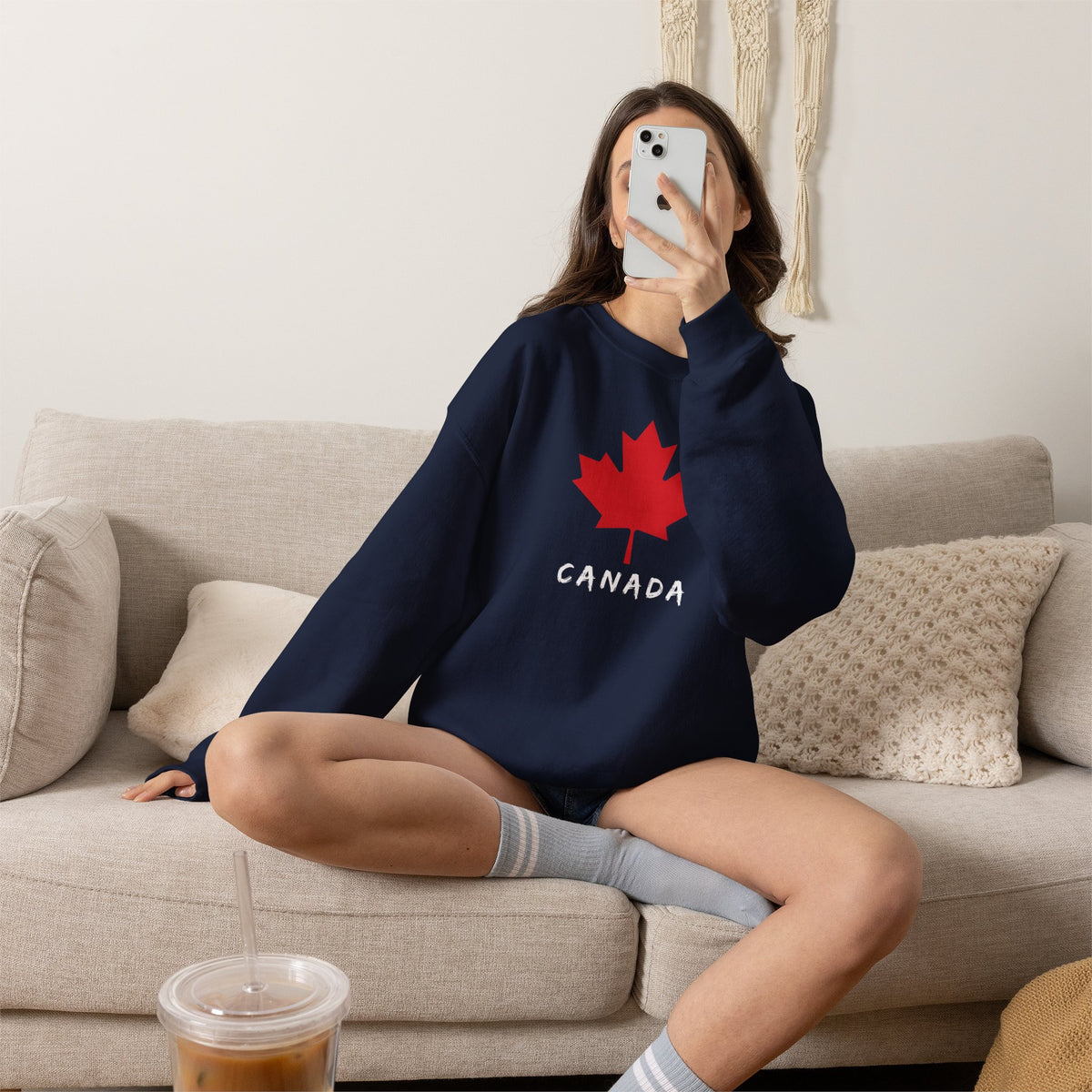 Canada Sweatshirt Premium Design SKIALFA Unisex