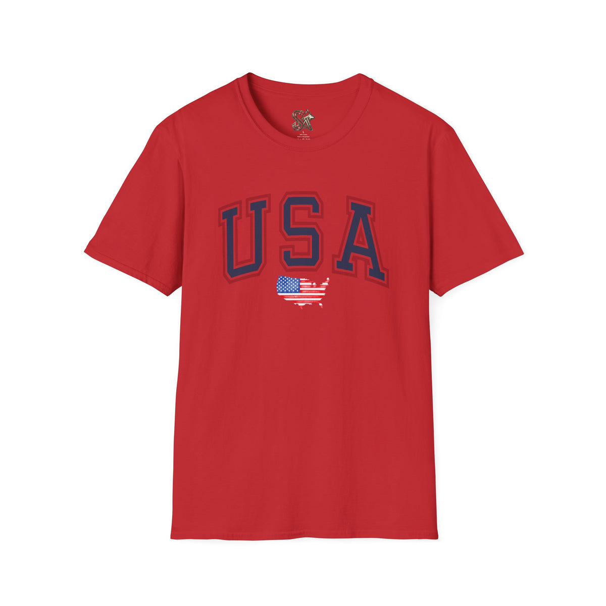 USA Flag T-Shirt Premium Design SKIALFA Unisex