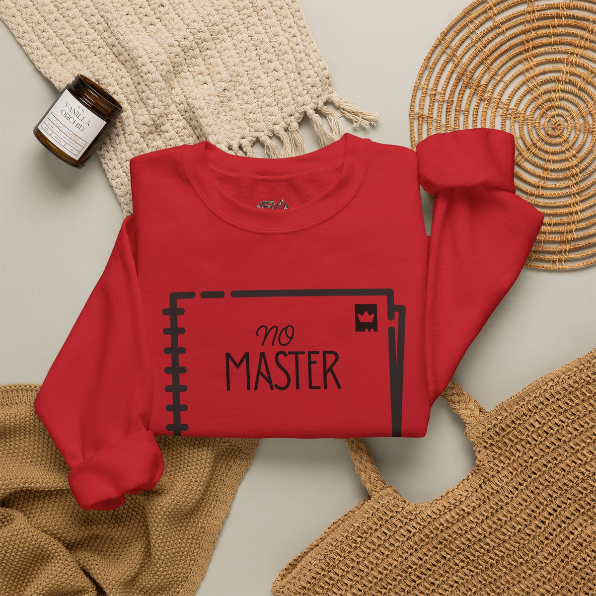 NO MASTER Sweatshirt Premium Design SKIALFA Unisex