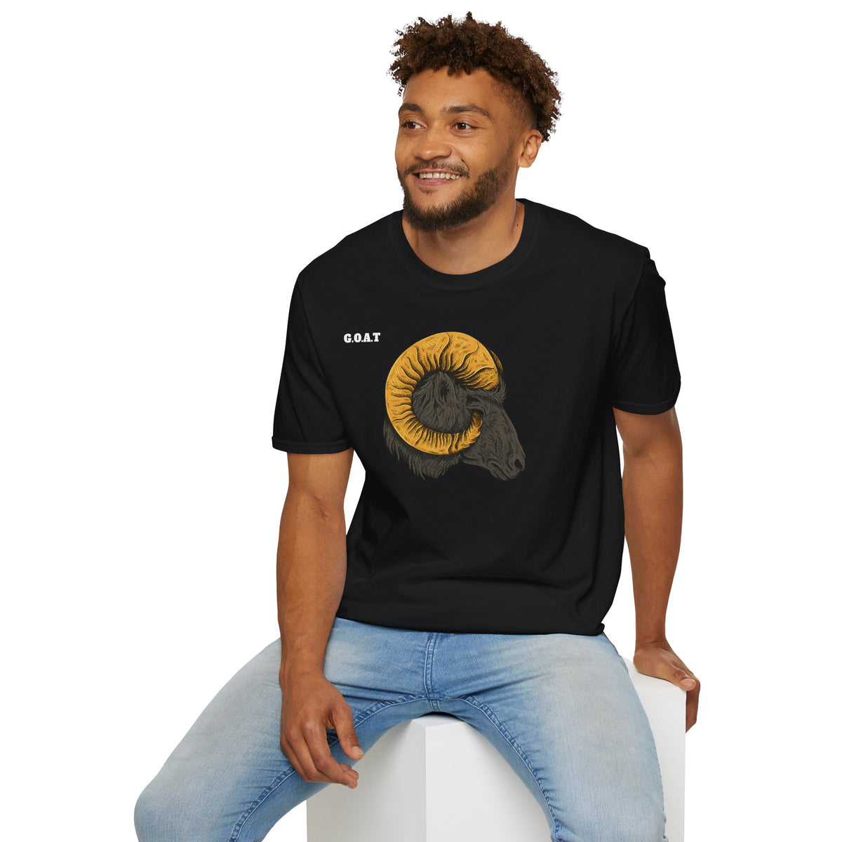 GOAT Goat Head T-Shirt Premium Design SKIALFA Unisex