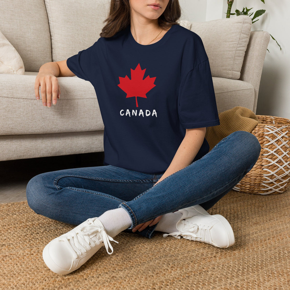 CANADA Leaf T-Shirt Premium Design SKIALFA Unisex