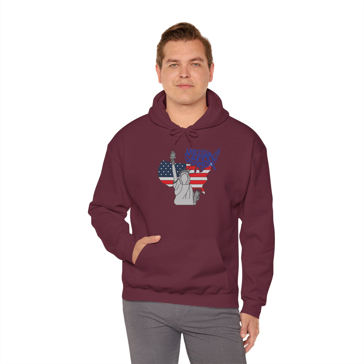 USA Flag Hoodie Premium Design SKIALFA Unisex